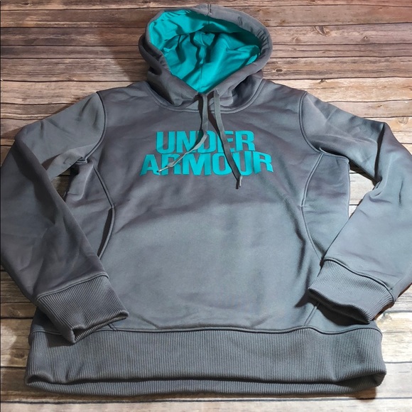 teal under armour hoodie